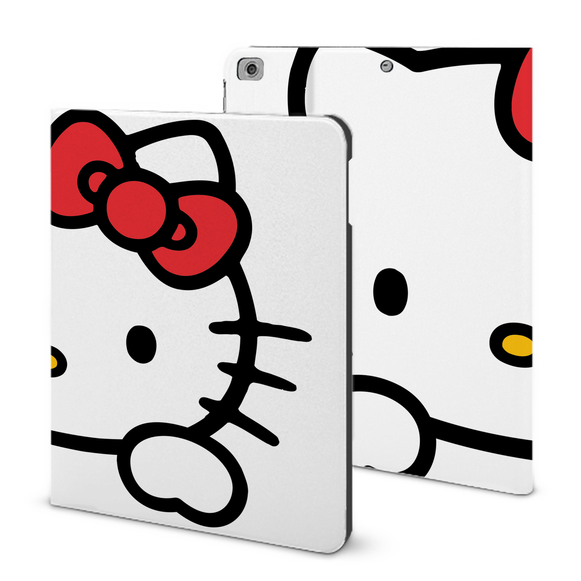 （画像用） Hello Kitty ハローキティ IPad ケース ブック型 PUレザー TPU 耐衝撃 軽量 薄型 ペン収納なし 全面保護 IPad 各モデル対応